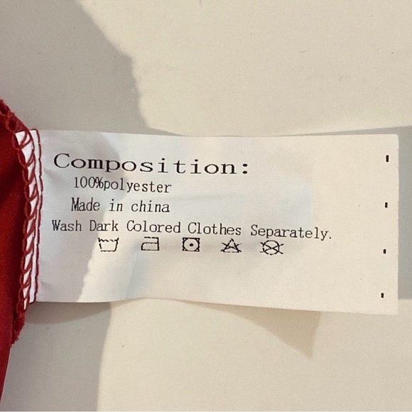 Jillumi Women's 8 Red Long Sleeve Dress - Picture 13 of 13